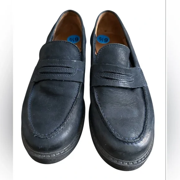 Artisan by Zigi New York Womens Black Leather Penny Loafers Classic Size 6.5 - Picture 3 of 8